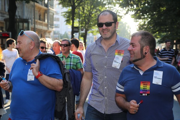Cargos de EAJ-PNV en la manifestación del  Día internacional del colectivo LGTB