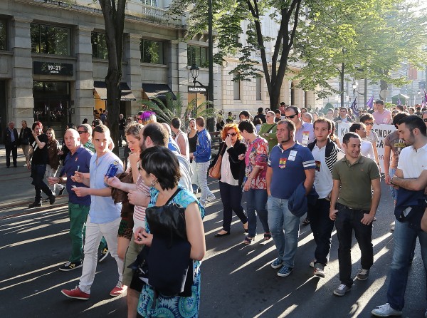 Cargos de EAJ-PNV en la manifestación del  Día internacional del colectivo LGTB
