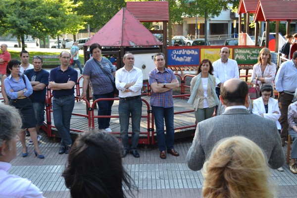 Andoni Ortuzar y Xabier Agirre en el Aniversario del Batzoki de Abendaño