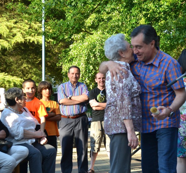 Andoni Ortuzar y Xabier Agirre en el Aniversario del Batzoki de Abendaño