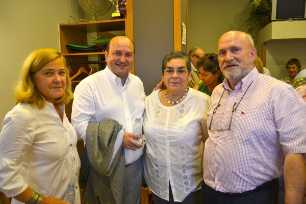 Andoni Ortuzar y Xabier Agirre en el Aniversario del Batzoki de Abendaño