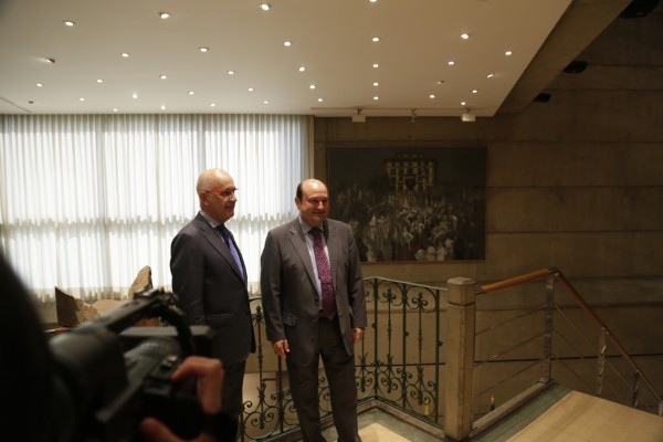 Reunión Josep Antoni Duran i Lleida y Andoni Ortuzar