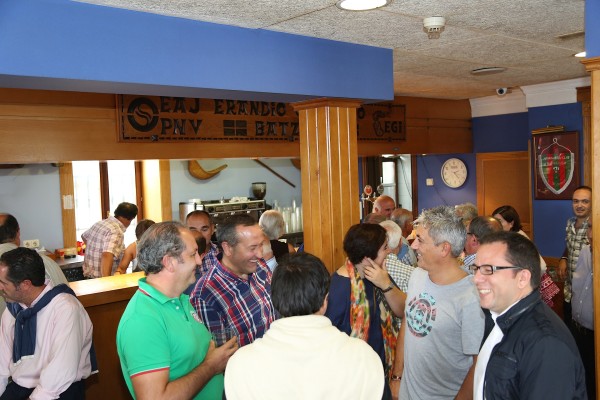 Itxaso Atutxa en el 35 Aniversario del Batzoki de Erandio Goikoa