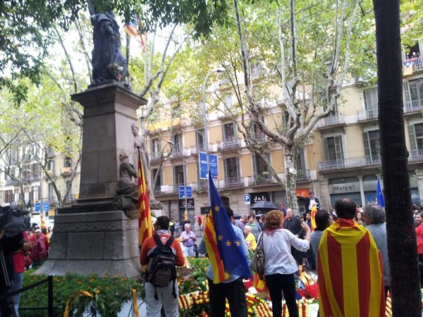 Andoni Ortuzar, Joseba Aurrekoetxea y Koldo Zarraga en la Diada 2013