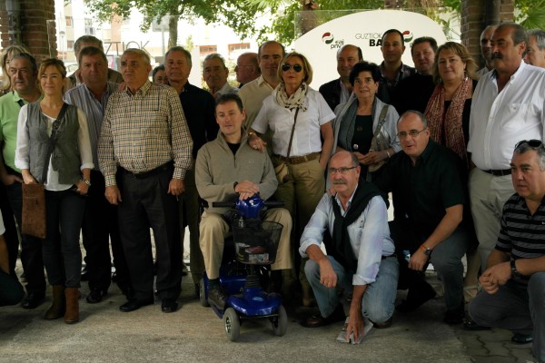 Andoni Ortuzar en el centenario del Batzoki de Eskoriatza