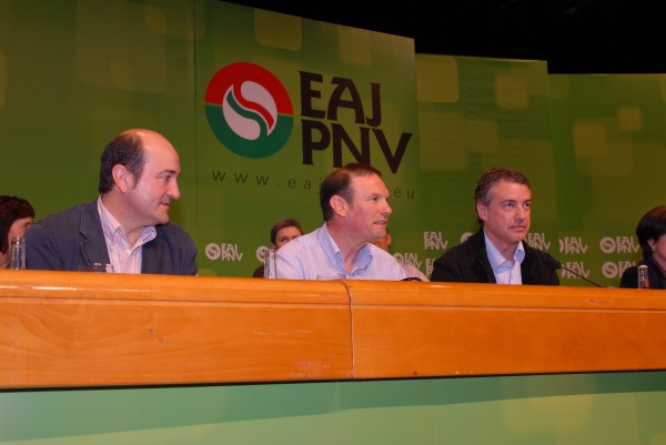 Asamblea Nacional Informativa de EAJ-PNV en el Palacio Euskalduna de Bilbao