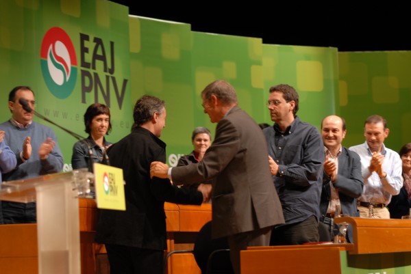 Asamblea Nacional Informativa de EAJ-PNV en el Palacio Euskalduna de Bilbao