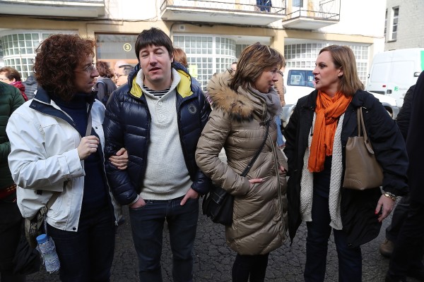 Itxaso Atutxa, Unai Rementeria eta Irene Pardo  Durangaldeako EAJ PNVren jendearekin Abadiñon