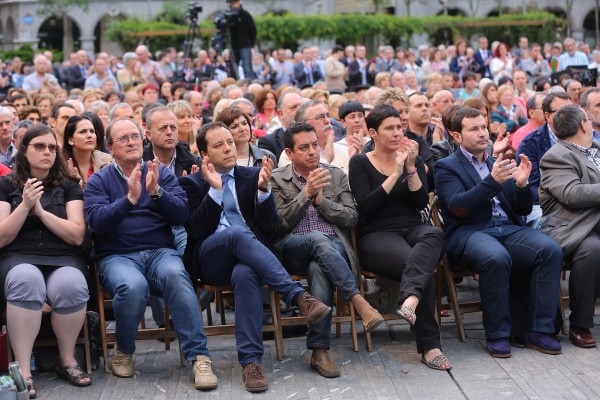 Izaskun Bilbao, Iñigo Urkullu, Andoni Ortuzar Barakaldoko ekitaldian