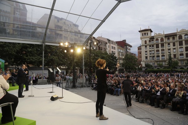 Izaskun Bilbao, Iñigo Urkullu, Andoni Ortuzar Barakaldoko ekitaldian