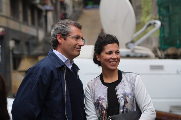 Izaskun Bilbao, Iñigo Urkullu, Andoni Ortuzar Eibarreko ekitaldian