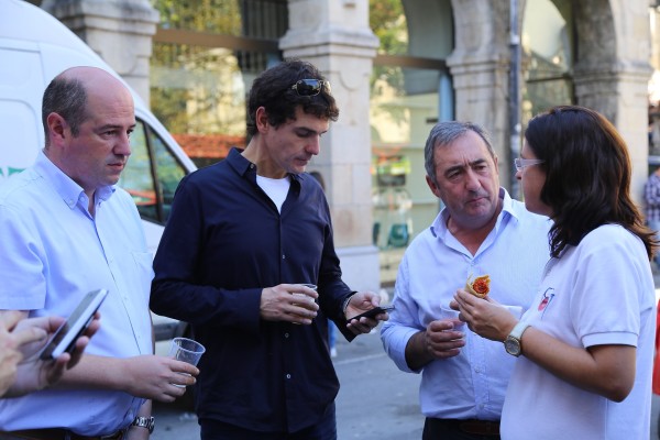 Ortuzar eta Atutxa Gernikako Azken Astelehenean egon dira Maria Uribe Gernikako alkatetzarak