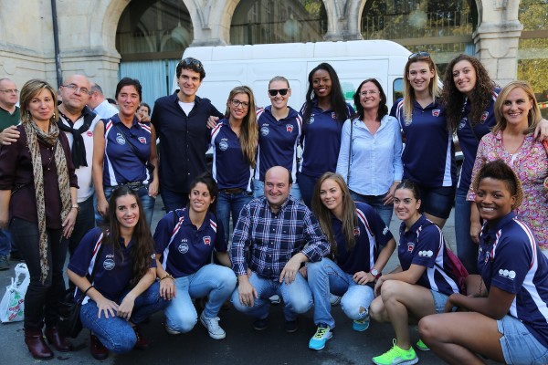 Ortuzar eta Atutxa Gernikako Azken Astelehenean egon dira Maria Uribe Gernikako alkatetzarak