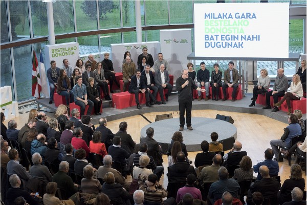 Presentación de la candidatura al ayto de Donostia 2015 Eneko Goia