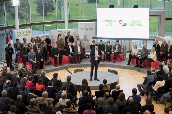 Presentación de la candidatura al ayto de Donostia 2015 Eneko Goia