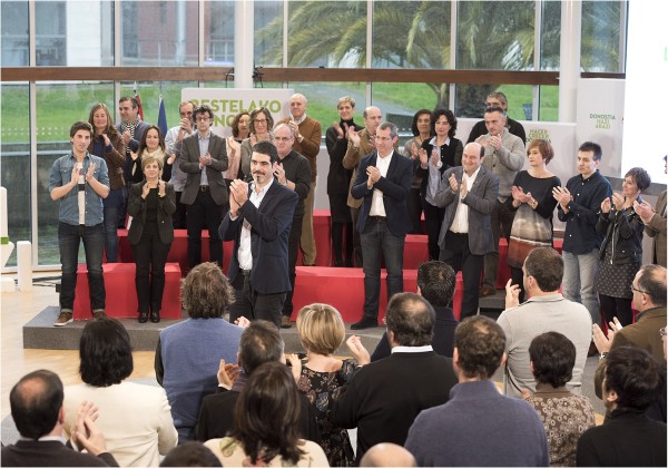Presentación de la candidatura al ayto de Donostia 2015 Eneko Goia