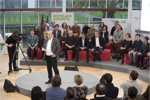 Presentación de la candidatura al ayto de Donostia 2015 Eneko Goia