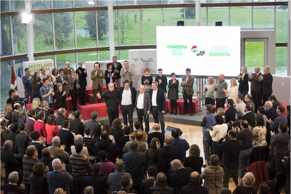 Presentación de la candidatura al ayto de Donostia 2015 Eneko Goia