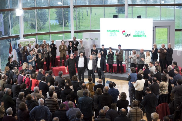 Presentación de la candidatura al ayto de Donostia 2015 Eneko Goia