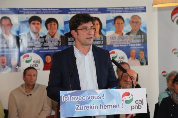 EAJ PNB presenta su candidatura a las cantonales francesas