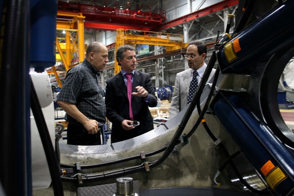 Iñigo Urkullu visitando la planta de Gamesa en Pennsylvania, EEUU Iñigo Urkullu visitando la planta de Gamesa en Pennsylvania, EEUU