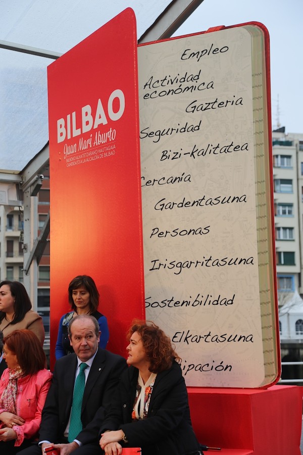 Presentación de la candidatura al ayto de Bilbao 2015 - Juan Mari Aburto