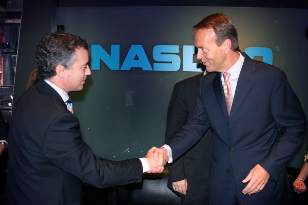 Urkullu y Magnus Bocker, presidente del Nasdaq
