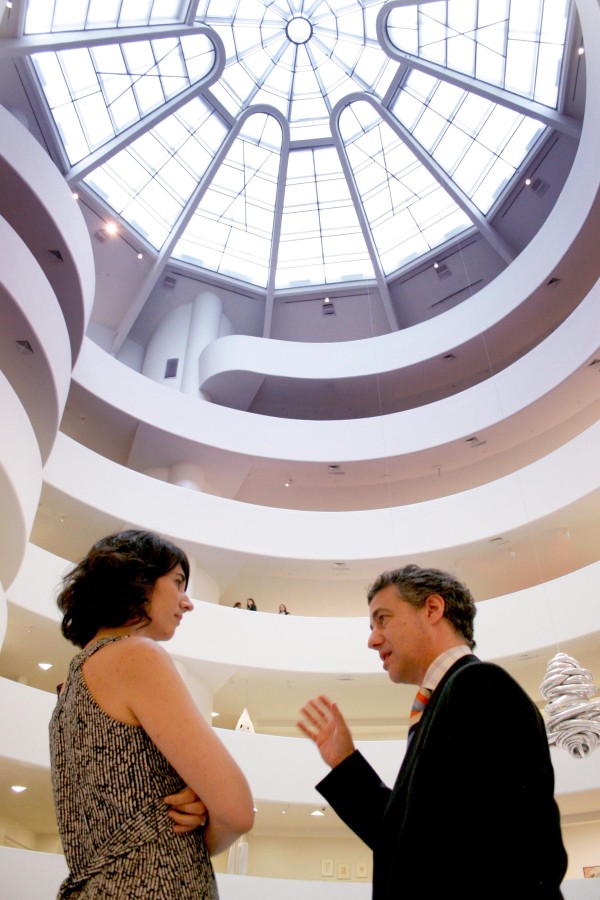 Iñigo Urkullu en el Guggenheim de Nueva York con los responsables del museo y de la Fundación 