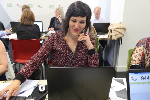 Puesta en marcha del call center de EAJ-PNV en Bizkaia