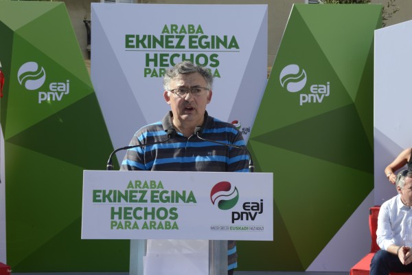 Aguraingo mitina - Iñaki Beraza, Ramiro González, Iñigo Urkullu, Andoni Ortuzar