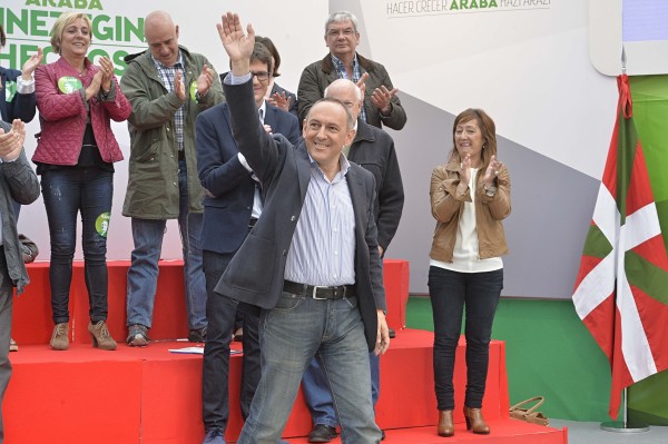Mitin electoral en Gasteiz: Urtaran, Ramiro González, Urkullu y  Ortuzar