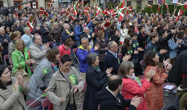 Mitin electoral en Gasteiz: Urtaran, Ramiro González, Urkullu y  Ortuzar