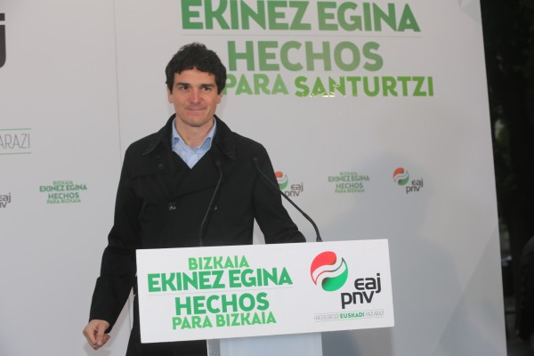 Santurtziko mitina - Aintzane Urkijo, Unai Rementeria, Itxaso Atutxa