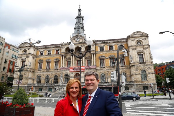 Juan Mari Aburto eta Itxaso Atutxa  Bilboko udalan