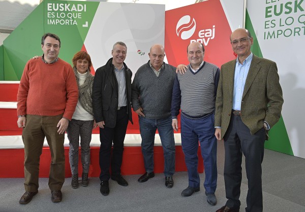 Mitina Gasteizen - Iñigo Urkullu, Andoni Ortuzar, Mikel Legarda