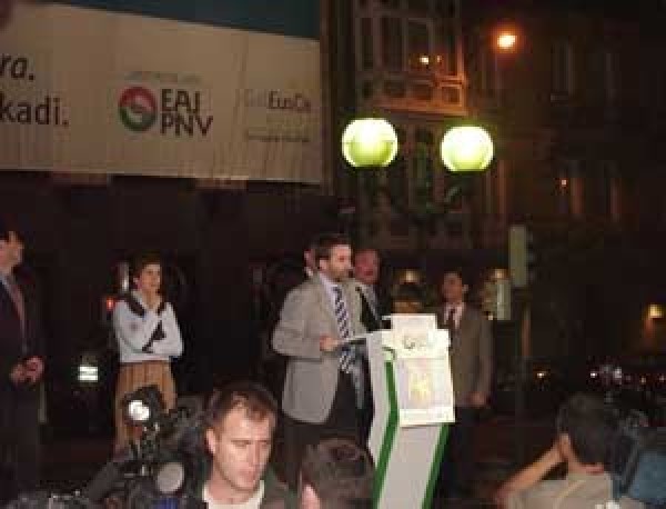24052004 EAJ PNV, que concurrirá a las próximas europeas formando la coalición Galeusca bajo el lema Una estrella para Euskadi