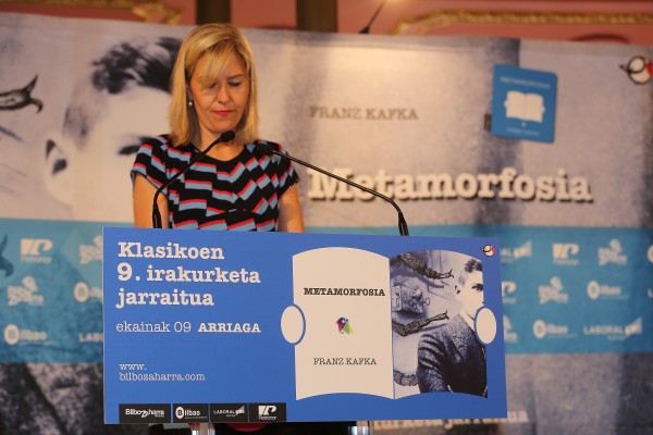 Representantes de EAJ PNV en la lectura de Metamorfosis en el Arriaga