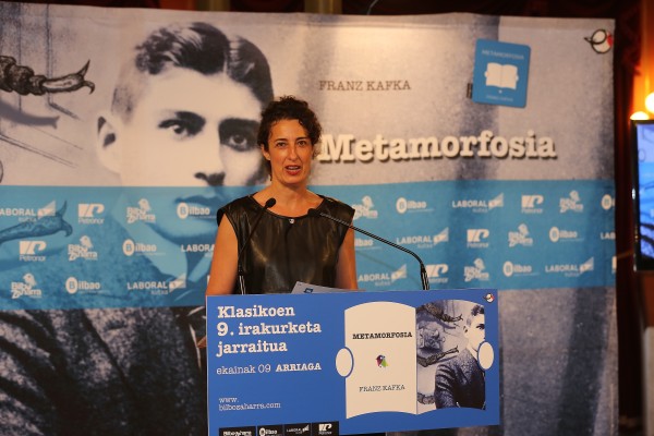 Representantes de EAJ PNV en la lectura de Metamorfosis en el Arriaga