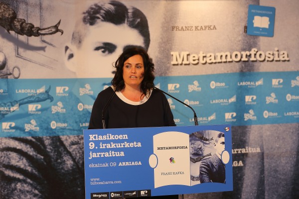 Representantes de EAJ PNV en la lectura de Metamorfosis en el Arriaga