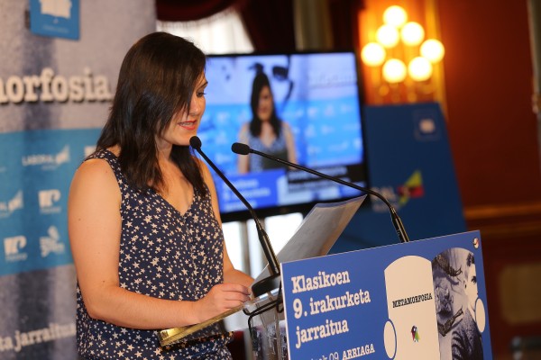 Representantes de EAJ PNV en la lectura de Metamorfosis en el Arriaga