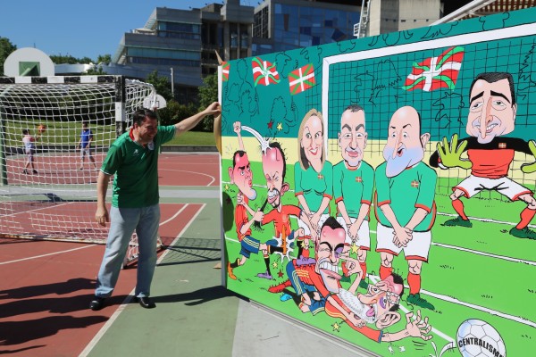 Bilbao. Kirol selekzioei aintzatespena. Aitor Esteban