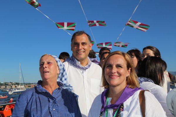 Itxaso Atutxa Santurtziko El Carmen egunean