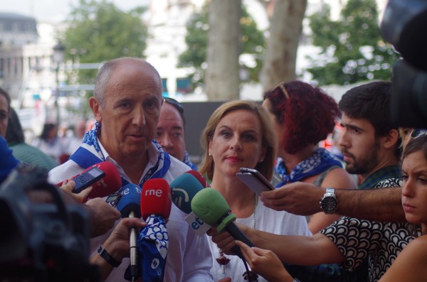 Josu Erkoreka eta Itxaso Atutxa Bilboko Areatzan