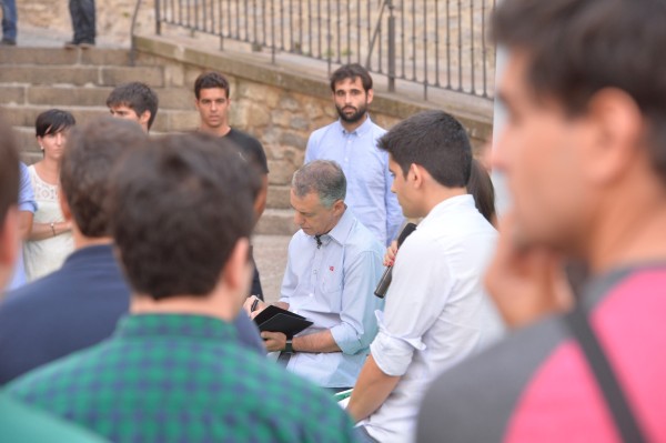 Iñigo Urkullu con EGI en Gasteiz
