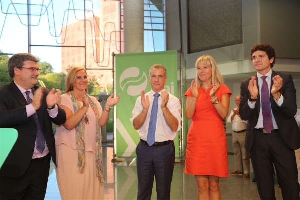Juan Mari Aburto, Itxaso Atutxa, Iñigo Urkullu, Ana Otadui eta Unai Rementeria, Euskalduna Jauregian