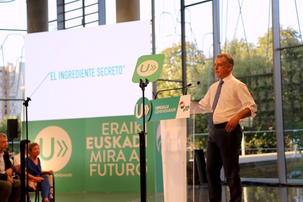 Iñigo Urkullu en el Palacio Euskalduna 