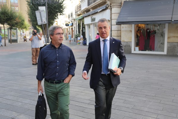Presentación Programa electoral Iñigo Urkullu, Joseba Aurrekoetxea