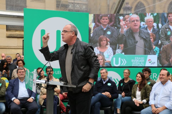 Mitin Donostia. Ortuzar, Egibar, Tapia, Tejeria