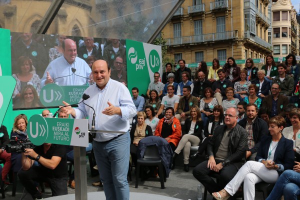Mitin Donostia. Ortuzar, Egibar, Tapia, Tejeria