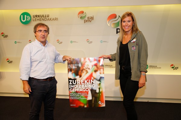 Presentación Alderdi Eguna 2016. Mireia Zarate, Joseba Aurrekoetxea 